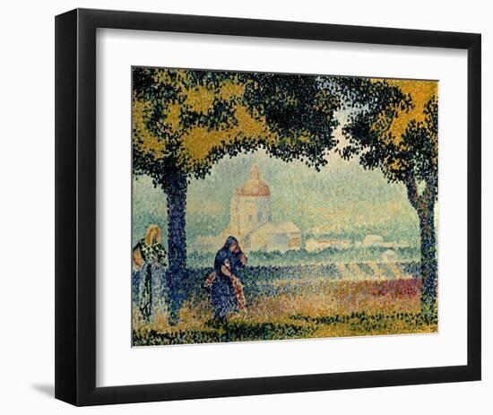 The Church of Santa Maria degli Angely near Assisi-Henri Edmond Cross-Framed Art Print