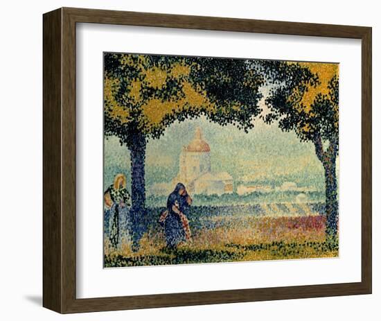 The Church of Santa Maria degli Angely near Assisi-Henri Edmond Cross-Framed Art Print