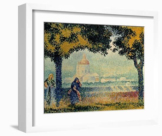 The Church of Santa Maria degli Angely near Assisi-Henri Edmond Cross-Framed Art Print