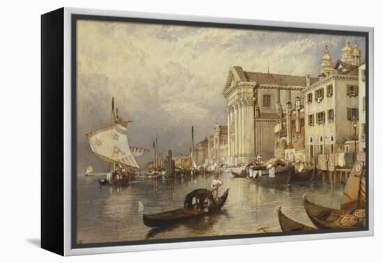 The Church of Santa Maria del Rosario or of the Gesuati, Venice-Myles Birket Foster-Framed Premier Image Canvas