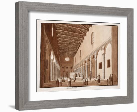 The Church of Santa Sabina, 1833-Agostino Tofanelli-Framed Giclee Print