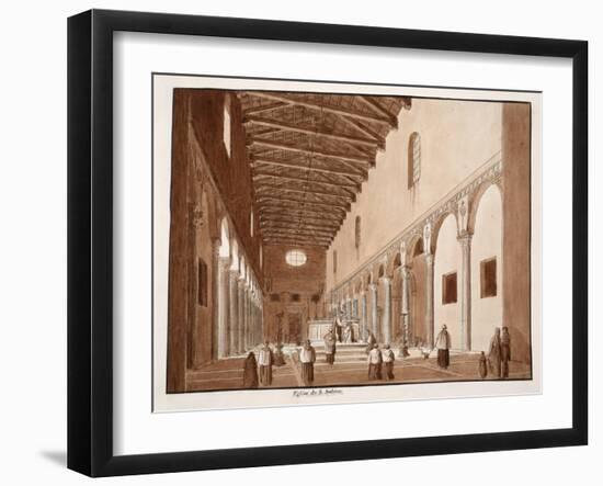 The Church of Santa Sabina, 1833-Agostino Tofanelli-Framed Giclee Print