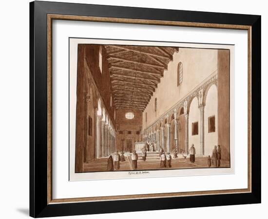 The Church of Santa Sabina, 1833-Agostino Tofanelli-Framed Giclee Print