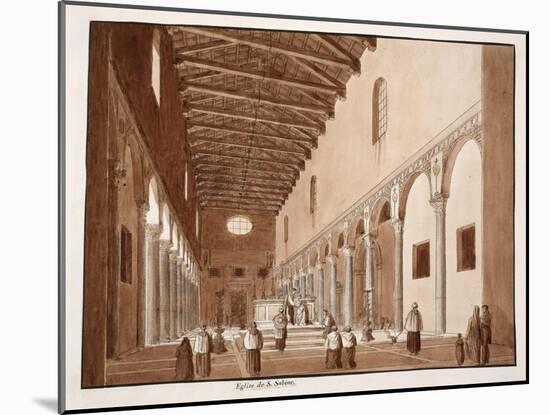 The Church of Santa Sabina, 1833-Agostino Tofanelli-Mounted Giclee Print