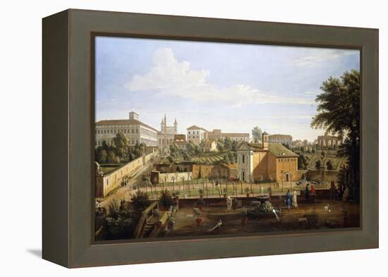 The Church of Ss. Marcellino E Pietro, from the Vigna Ciccolini-Gaspar van Wittel-Framed Premier Image Canvas