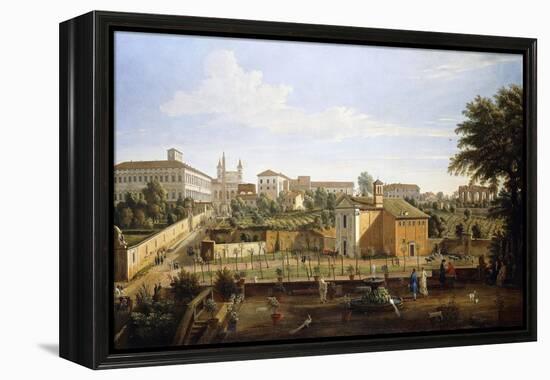 The Church of Ss. Marcellino E Pietro, from the Vigna Ciccolini-Gaspar van Wittel-Framed Premier Image Canvas
