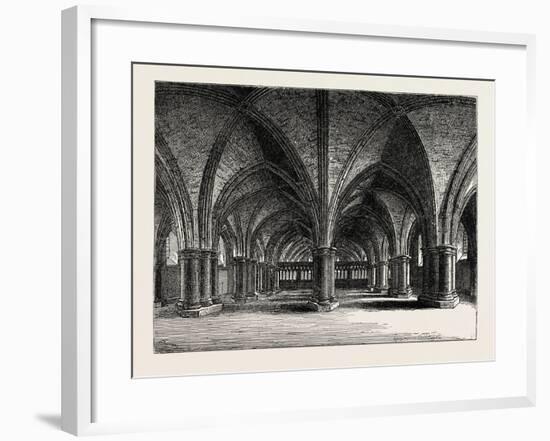 The Church of St. Faith the Crypt of Old St. Paul's from a View by Hollar London-null-Framed Giclee Print