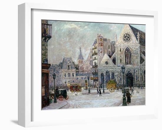 The Church of St. Nicolas-Des-Champs, Rue St. Martin, Paris, 1908-Maxime Emile Louis Maufra-Framed Giclee Print