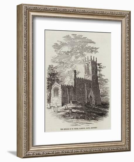 The Church of St Peter, Gamston, Nottinghamshire, Restored-null-Framed Giclee Print