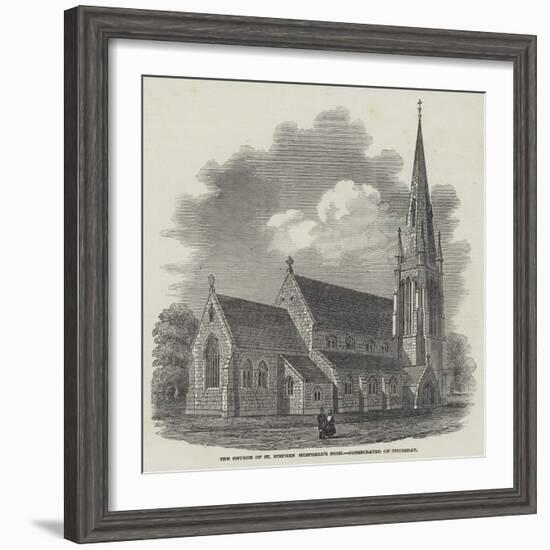 The Church of St Stephen Shepherd's Bush, Consecrated on Thursday-null-Framed Giclee Print