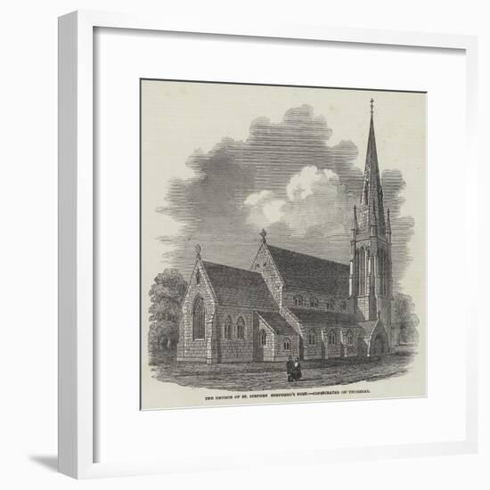 The Church of St Stephen Shepherd's Bush, Consecrated on Thursday-null-Framed Giclee Print
