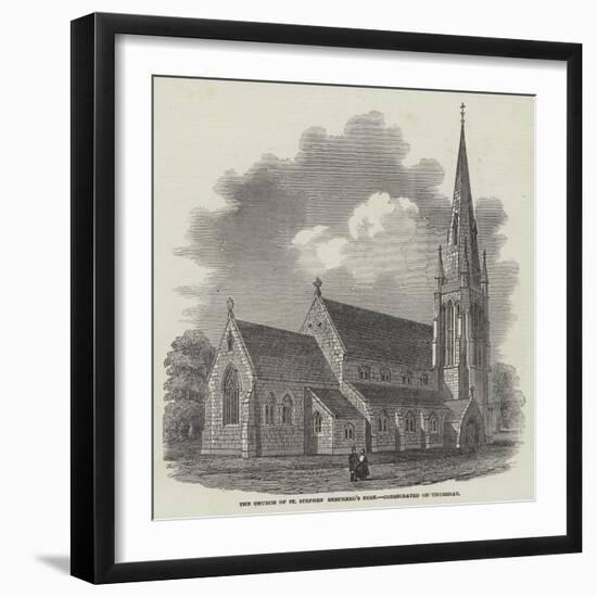 The Church of St Stephen Shepherd's Bush, Consecrated on Thursday-null-Framed Giclee Print