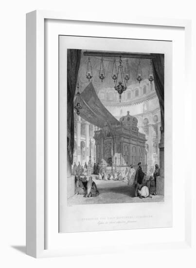 The Church of the Holy Sepulchre, Jerusalem, Israel, 1841-H Griffiths-Framed Giclee Print