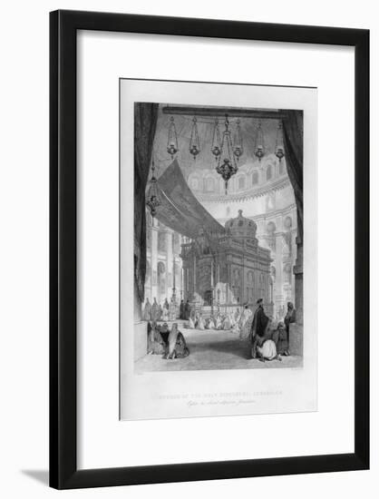 The Church of the Holy Sepulchre, Jerusalem, Israel, 1841-H Griffiths-Framed Giclee Print