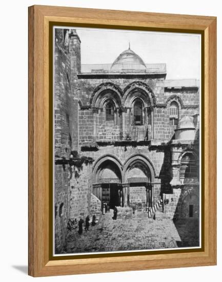 The Church of the Holy Sepulchre, Jerusalem, Late 19th Century-John L Stoddard-Framed Premier Image Canvas