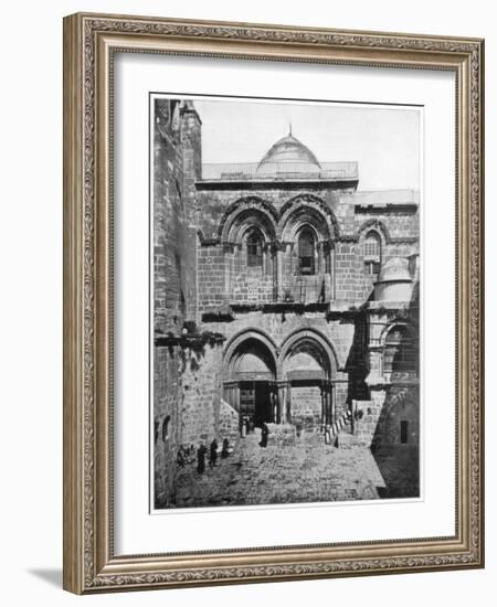 The Church of the Holy Sepulchre, Jerusalem, Late 19th Century-John L Stoddard-Framed Giclee Print