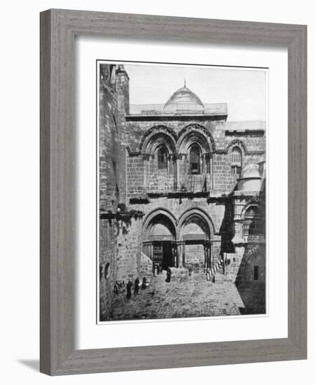 The Church of the Holy Sepulchre, Jerusalem, Late 19th Century-John L Stoddard-Framed Giclee Print