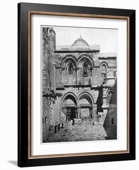 The Church of the Holy Sepulchre, Jerusalem, Late 19th Century-John L Stoddard-Framed Giclee Print