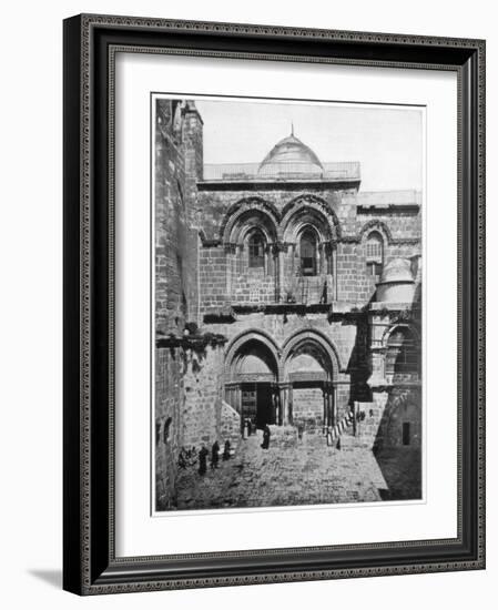 The Church of the Holy Sepulchre, Jerusalem, Late 19th Century-John L Stoddard-Framed Giclee Print