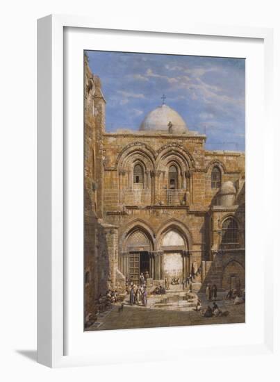 The Church of the Holy Sepulchre, Jerusalem-Carl Friedrich Heinrich Werner-Framed Giclee Print