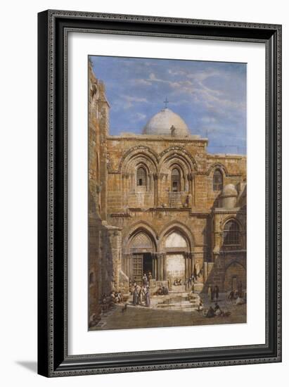 The Church of the Holy Sepulchre, Jerusalem-Carl Friedrich Heinrich Werner-Framed Giclee Print