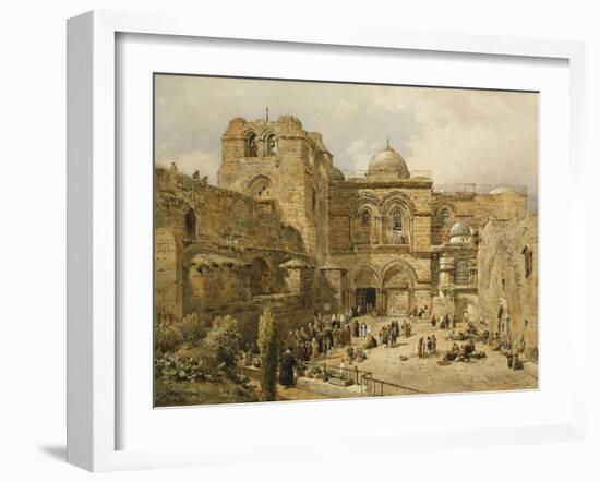 The Church of the Holy Sepulchre, Jerusalem-Nathaniel Everett Green-Framed Giclee Print