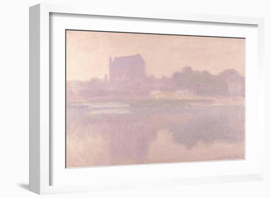 The Church of Vernon, Brouillard, 1894-Claude Monet-Framed Giclee Print