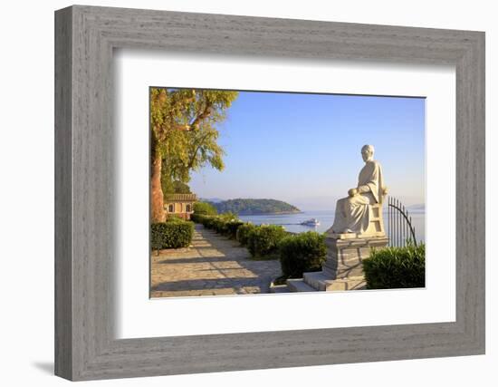 The Church of Virgin Mary Mandrakina and Statue of Frederick North, the Ionian Islands-Neil Farrin-Framed Photographic Print