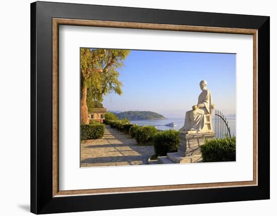 The Church of Virgin Mary Mandrakina and Statue of Frederick North, the Ionian Islands-Neil Farrin-Framed Photographic Print