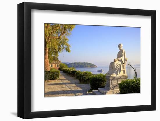 The Church of Virgin Mary Mandrakina and Statue of Frederick North, the Ionian Islands-Neil Farrin-Framed Photographic Print