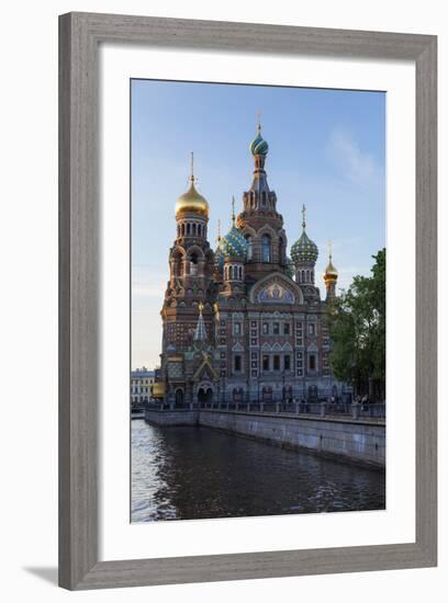 The Church on Spilled Blood, UNESCO Site, on the Kanal Griboedova, St. Petersburg, Russia-Martin Child-Framed Photographic Print