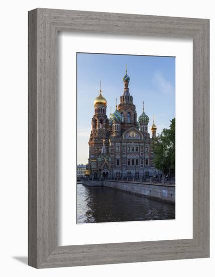 The Church on Spilled Blood, UNESCO Site, on the Kanal Griboedova, St. Petersburg, Russia-Martin Child-Framed Photographic Print