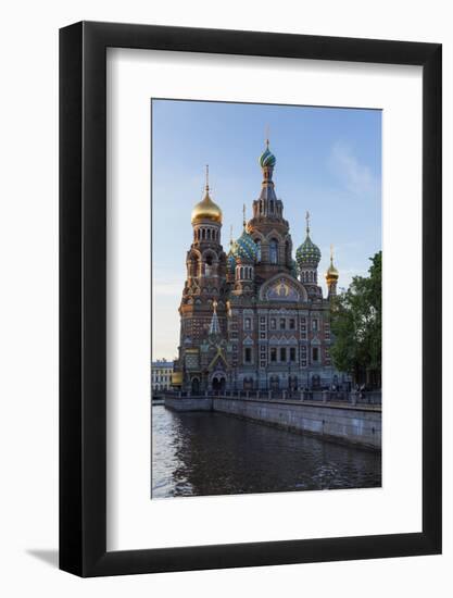 The Church on Spilled Blood, UNESCO Site, on the Kanal Griboedova, St. Petersburg, Russia-Martin Child-Framed Photographic Print