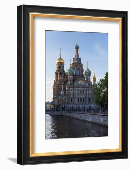 The Church on Spilled Blood, UNESCO Site, on the Kanal Griboedova, St. Petersburg, Russia-Martin Child-Framed Photographic Print