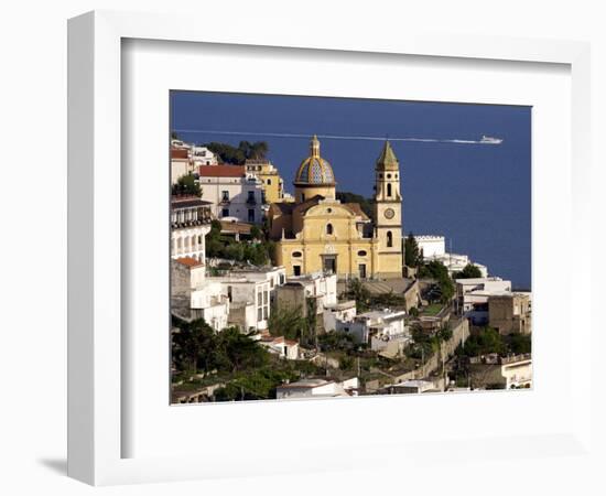 The Church San Gennaro, Praiano, Amalfi Coast, Campania, Italy, Europe-null-Framed Photographic Print