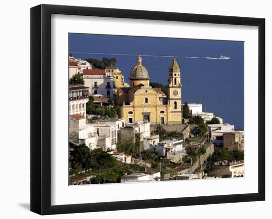 The Church San Gennaro, Praiano, Amalfi Coast, Campania, Italy, Europe-null-Framed Photographic Print