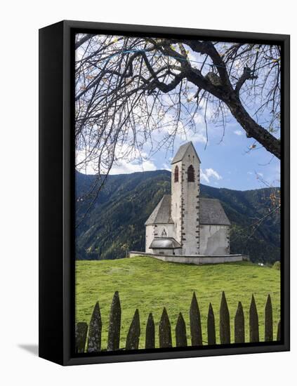 The Church Sankt Jakob, Val de Funes, Italy, South Tyrol, Alto Adige-Martin Zwick-Framed Premier Image Canvas