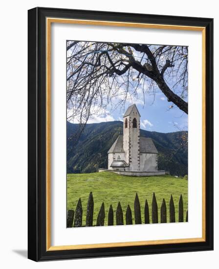 The Church Sankt Jakob, Val de Funes, Italy, South Tyrol, Alto Adige-Martin Zwick-Framed Photographic Print