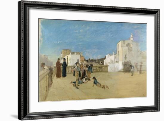 The Churchyard, 1875-Francesco Netti-Framed Giclee Print