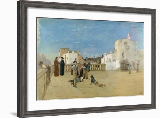 The Churchyard, 1875-Francesco Netti-Framed Giclee Print