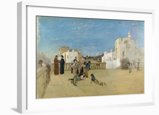 The Churchyard, 1875-Francesco Netti-Framed Giclee Print