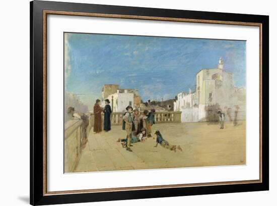 The Churchyard, 1875-Francesco Netti-Framed Giclee Print