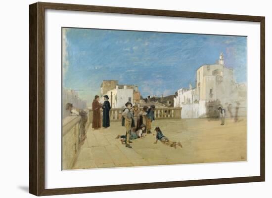 The Churchyard, 1875-Francesco Netti-Framed Giclee Print