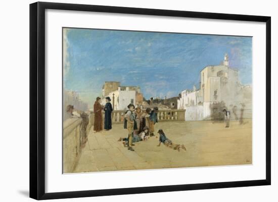 The Churchyard, 1875-Francesco Netti-Framed Giclee Print