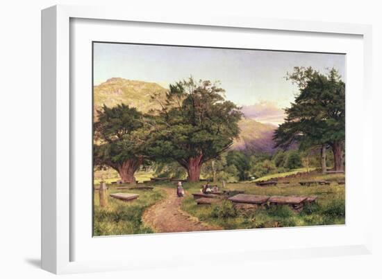 The Churchyard at Betws-Y-Coed, 1863-Benjamin Williams Leader-Framed Giclee Print