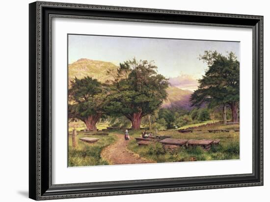 The Churchyard at Betws-Y-Coed, 1863-Benjamin Williams Leader-Framed Giclee Print