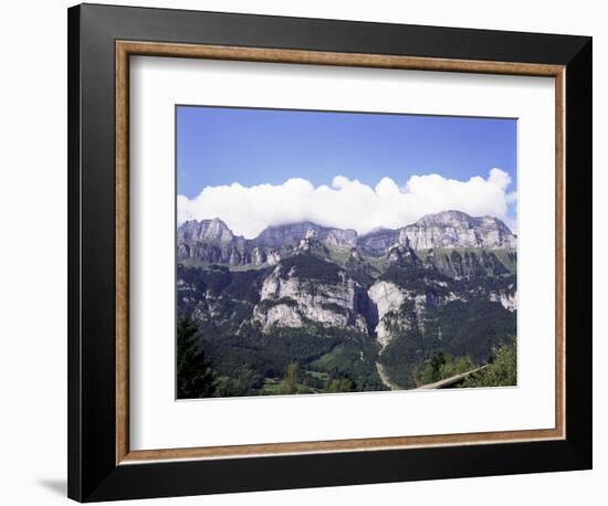 The Churfirsten Range, Near Wallenstadt and Wallensee, Swiss Alps, Switzerland-Walter Rawlings-Framed Photographic Print