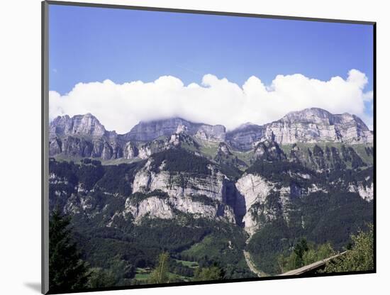 The Churfirsten Range, Near Wallenstadt and Wallensee, Swiss Alps, Switzerland-Walter Rawlings-Mounted Photographic Print