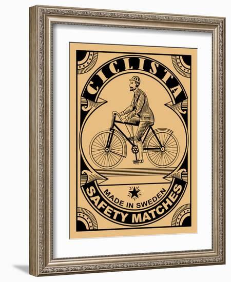 The Ciclist Matches-Mark Rogan-Framed Art Print