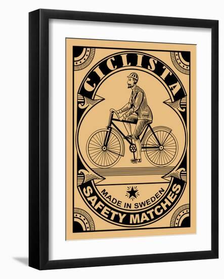 The Ciclist Matches-Mark Rogan-Framed Art Print